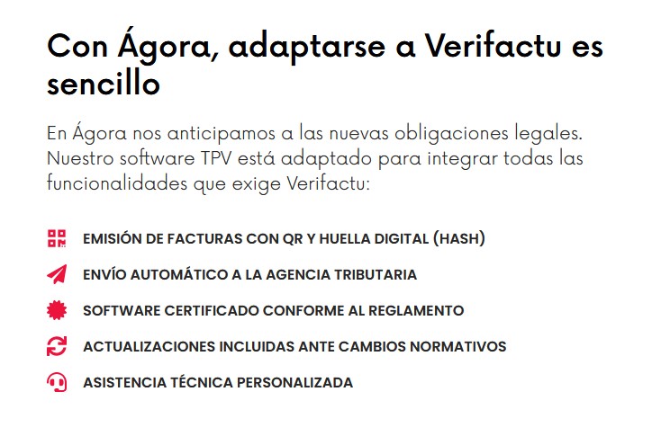 adaptacion-a-verifactu-con-agora La adaptacion a Verifactu con TecnoPC y Agora es sencillo